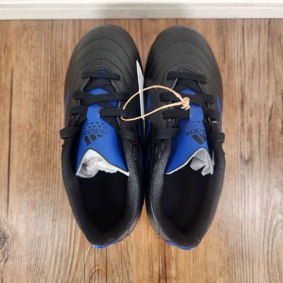 Adidas Goletto VIII FG Junior Size 11K Black Blue Athletic Soccer Cleats GX6906 - Picture 7 of 11